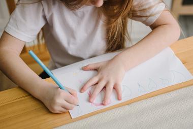 Child doing homework